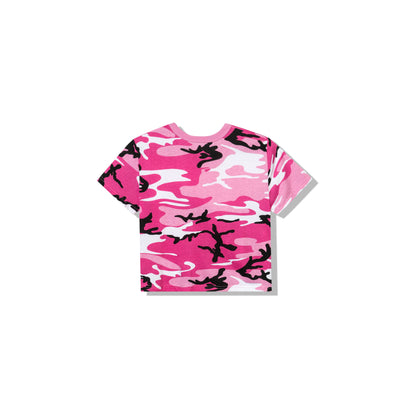 Geenie Pink Camo Womens Crop Top