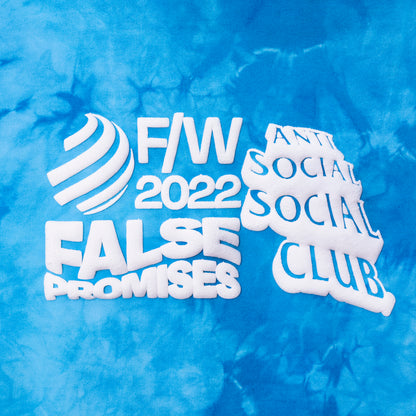 False Promises Blue Tie Dye Hoody