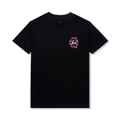 Precious Petals Black Tee (Pink)