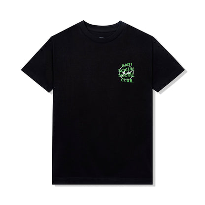 Precious Petals Black Tee (Green)