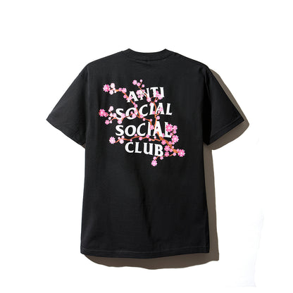 Cherry Blossum Black Tee