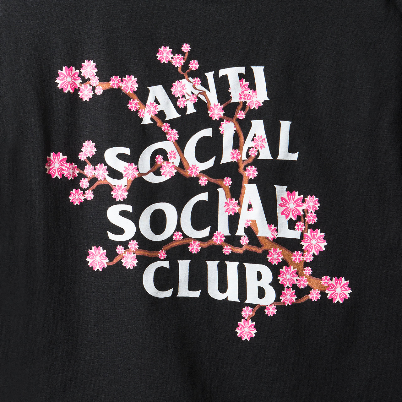 Cherry Blossum Black Tee