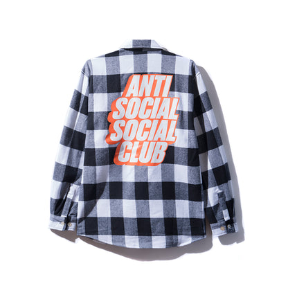 Blocked Logo - White Flannel