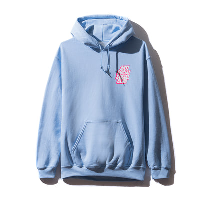 Blocked Logo Blue Hoodie