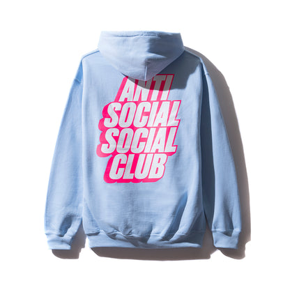 Blocked Logo Blue Hoodie