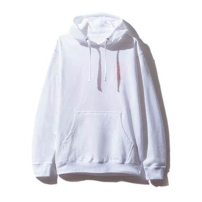 Blocked Logo White w/Pink Hoodie