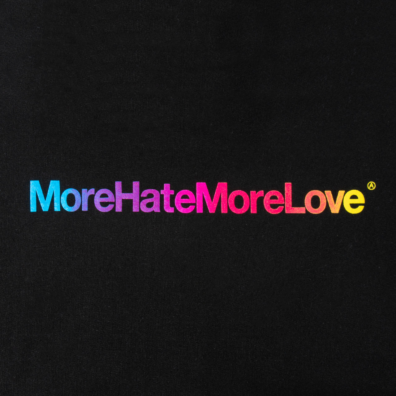 More Hate More Love Black Hoodie