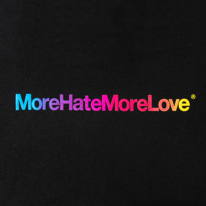 More Hate More Love Black Hoodie